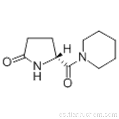 2-pirrolidinona, 5- (1-piperidinilcarbonil) -, (57192809,5R) CAS 110958-19-5